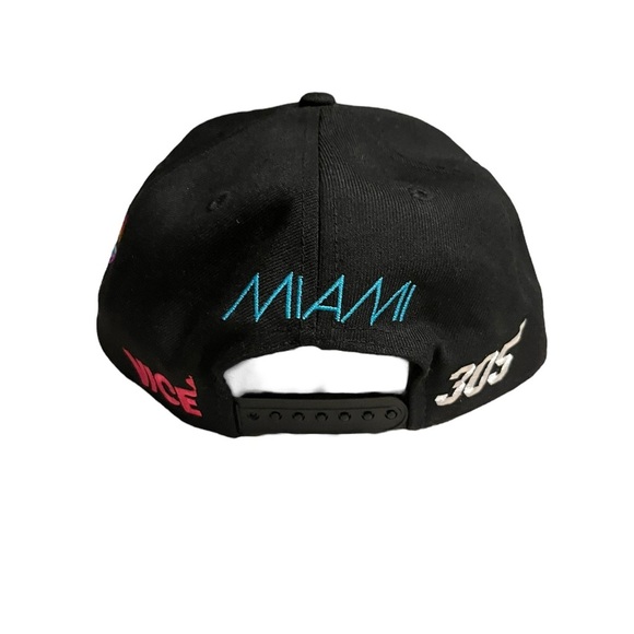 Miami Heat Vice NBA Snapback Hat New Era 9Fifty 305 Graphic Print 2006 2… - Picture 4 of 9